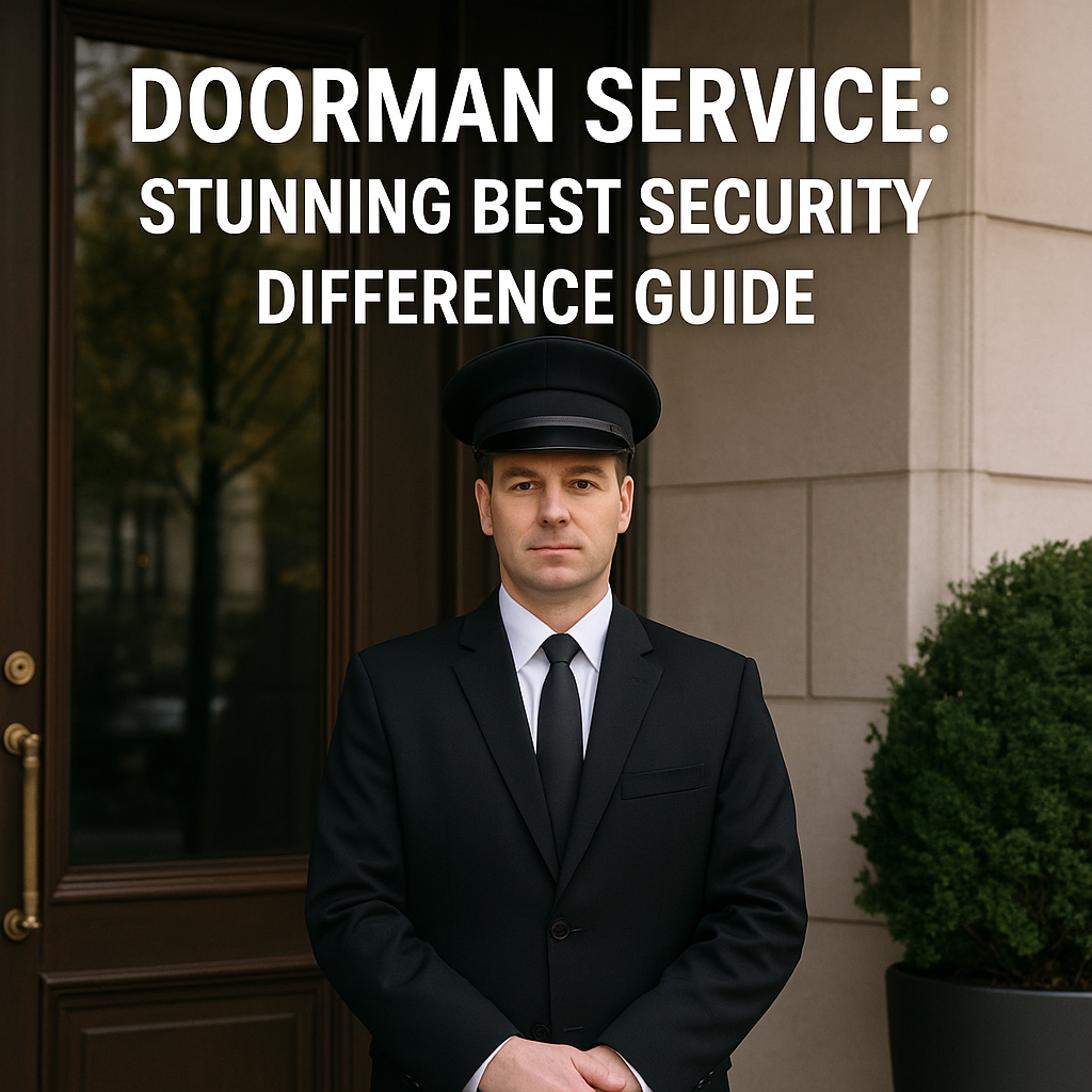 Generate a high-quality, relevant image prompt for an article about: Doorman service: Stunning Best